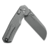 Kunwu Knives Compact Chad - Stonewashed - Titanium kääntöveitsi, Diamond Texture