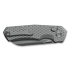 Kunwu Knives Compact Chad - Stonewashed - Titanium Taschenmesser, Diamond Texture