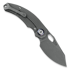 Kunwu Knives ComPadre - Stonewashed - Titanium folding knife, Diamond Texture
