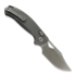 Kunwu Knives Django - Satin - Titanium összecsukható kés, Diamond Texture
