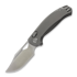 Kunwu Knives Django - Satin - Titanium Taschenmesser, Orange Peel Texture