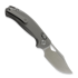Kunwu Knives Django - Satin - Titanium Taschenmesser, Orange Peel Texture