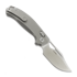 Kunwu Knives Django - Satin - Titanium sulankstomas peilis, Orange Peel Texture
