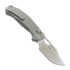 Coltello pieghevole Kunwu Knives Django - Satin - Titanium, Orange Peel Texture