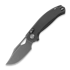 Kunwu Knives Django - Stonewashed - Titanium foldekniv, Diamond Texture