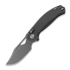 Kunwu Knives Django - Stonewashed - Titanium kääntöveitsi, Diamond Texture