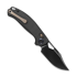 Skladací nôž Kunwu Knives Django XL - DLC - Carbon Fiber, čierna