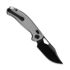 Kunwu Knives Django XL - DLC - Titanium folding knife, Diamond Texture