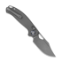Kunwu Knives Django XL - Stonewashed - Titanium סכין מתקפלת, Diamond Texture