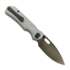 Navalha Kunwu Knives Excalibur Compact Verta - DLC - Titanium, Honeydew Texture