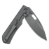 Kunwu Knives Excalibur - Stonewashed - Titanium folding knife, Diamond Texture
