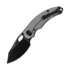 Kunwu Knives Lefty ComPadre - DLC - Titanium 접이식 나이프, Diamond Texture