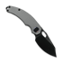 Kunwu Knives Lefty ComPadre - DLC - Titanium folding knife, Diamond Texture
