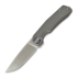 Kunwu Knives Mini TAO - Satin - Titanium sulankstomas peilis, Orange Peel Texture