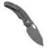 Kunwu Knives Padre - Stonewashed - Titanium folding knife, Diamond Texture