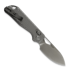 Kunwu Knives Pulsar - Satin - Titanium Taschenmesser, Diamond Texture