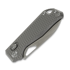 Kunwu Knives Pulsar - Satin - Titanium sulankstomas peilis, Diamond Texture