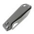 Kunwu Knives Pulsar XL - Satin - Titanium összecsukható kés, Diamond Texture