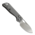 Kunwu Knives Pulsar XL - Satin - Titanium sulankstomas peilis, Orange Peel Texture