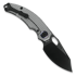 Kunwu Knives Reverse Tux ComPadre - DLC - Titanium sulankstomas peilis, Diamond Texture