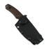 Kunwu Knives Stiffy D. - Brown Micarta - DLC veitsi