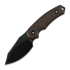 Coltello Kunwu Knives Stiffy D. - DLC - Micarta, marrone