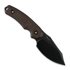 Coltello Kunwu Knives Stiffy D. - DLC - Micarta, marrone