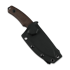 Coltello Kunwu Knives Stiffy D. - DLC - Micarta, marrone