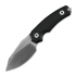 Kunwu Knives Stiffy D. - Satin - Micarta סכין, שחור