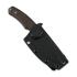 Coltello Kunwu Knives Stiffy D. - Stonewashed - Micarta, marrone