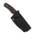 Coltello Kunwu Knives Stiffy D. - Stonewashed - Micarta, marrone
