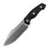 Kunwu Knives Stiffy G. - Satin - Micarta veitsi, musta