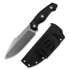 Kunwu Knives Stiffy G. - Satin - Micarta knife, black