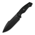 Kunwu Knives Stiffy G. - Teflon - Micarta kniv, svart