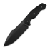 Kunwu Knives Stiffy G. - Teflon - Micarta סכין, שחור