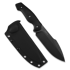 Kunwu Knives Stiffy G. - Teflon - Micarta kniv, svart
