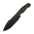 Kunwu Knives Stiffy G. - Teflon - Micarta 刀, 綠色