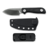 Nôž Kunwu Knives Stiffy P. - Satin - Micarta, čierna