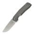 Kunwu Knives TAO II - Satin - Titanium Taschenmesser, Orange Peel Texture
