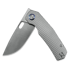 Kunwu Knives Tao III - Satin - Titanium összecsukható kés, Diamond Texture