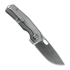 Kunwu Knives Tao III - Satin - Titanium összecsukható kés, Orange Peel Texture
