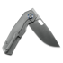 Kunwu Knives Tao III - Satin - Titanium folding knife, Orange Peel Texture