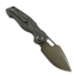 Kunwu Knives Verta Gringo - DLC - Carbon Fiber folding knife, black