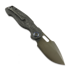 Skladací nôž Kunwu Knives Verta Gringo - DLC - Carbon Fiber, čierna