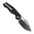 Kunwu Knives Verta Gringo - Satin - Carbon Fiber folding knife, black
