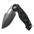 Kunwu Knives Verta Gringo - Satin - Carbon Fiber folding knife, black