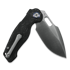 Kunwu Knives Verta Gringo - Satin - Carbon Fiber folding knife, black