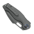 Kunwu Knives Verta Gringo - Stonewashed - Titanium סכין מתקפלת, Honeydew Texture
