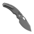 Kunwu Knives X-Padre - Stonewashed - Titanium összecsukható kés, Diamond Texture