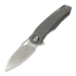 Kunwu Knives Zen Compact - Satin - Titanium kääntöveitsi, Orange Peel Texture